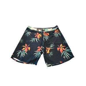 Quiksilver Highline Men's Board Shorts Tropical Floral Print Size 38
